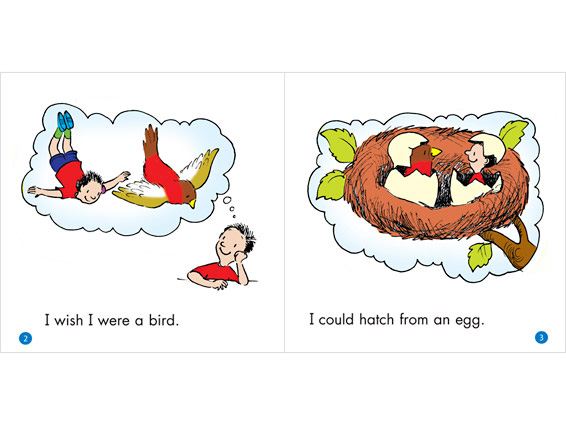 inner spread: I Wish I Were a Bird