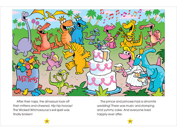 inner spread: Sleeping Saurus