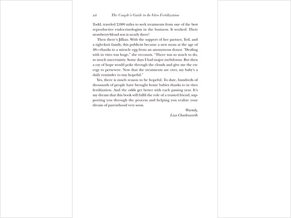 book page: The Couple's Guide to In Vitro Fertilization